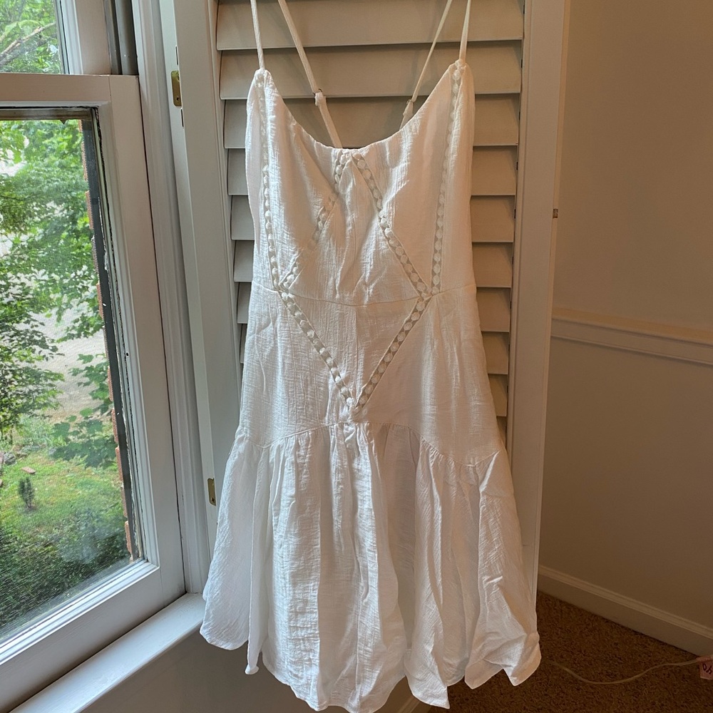 Mini white dress